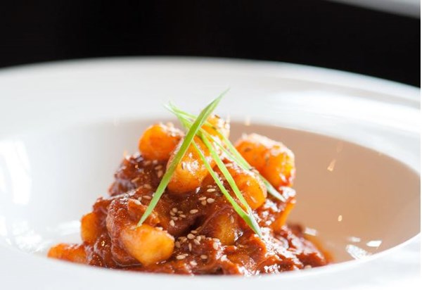 Korean braised goat and dumplings