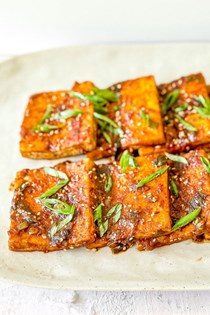Korean braised tofu (Dubu jorim)