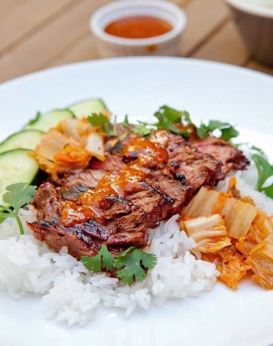 Korean bulgogi-style grilled steak