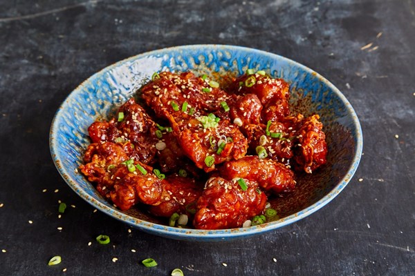Korean fried chicken (Dakgangjeong)