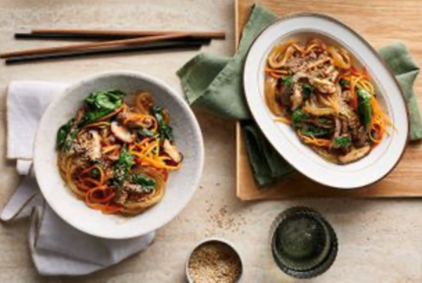 Korean noodles (Japchae) [Eun Hee An]