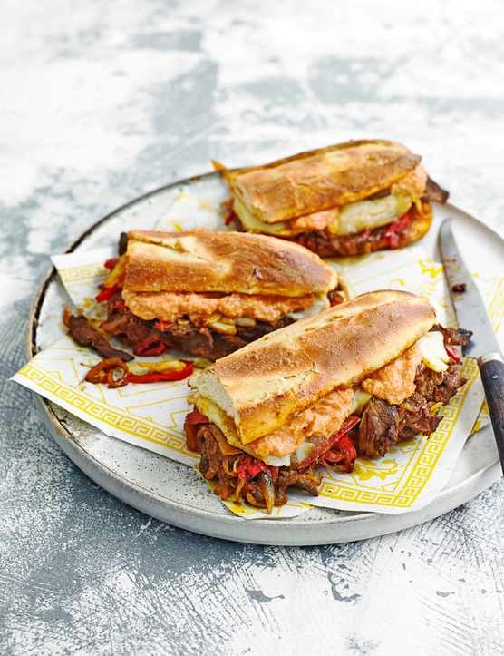 Korean Philly cheese steak with Russian dressing