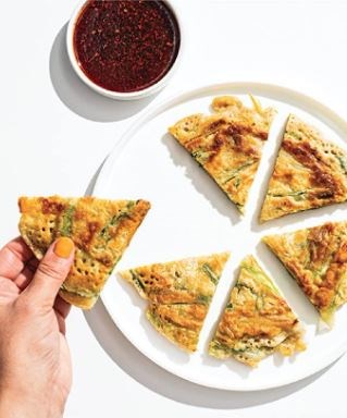 Korean scallion pancake (Pajeon)