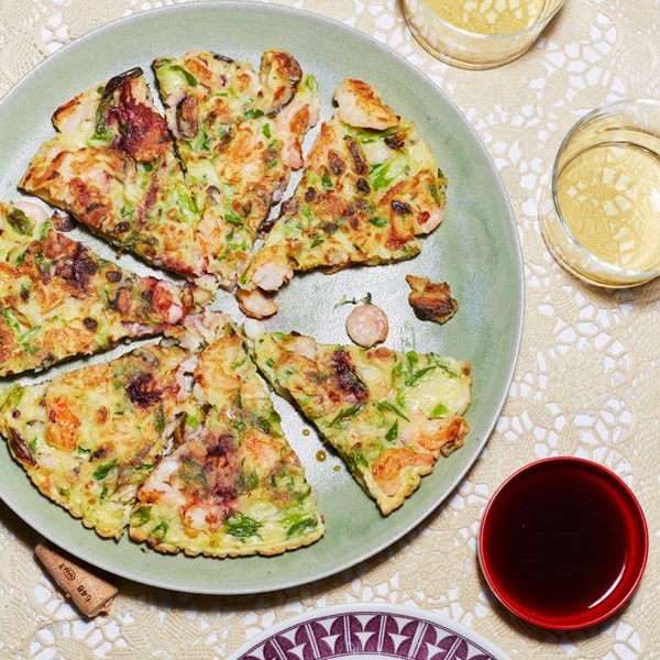 Korean seafood pancake