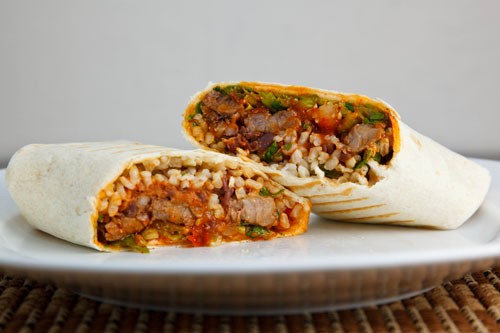 Korean short rib burrito