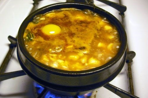 Korean soft tofu stew (Soondubu jjigae)