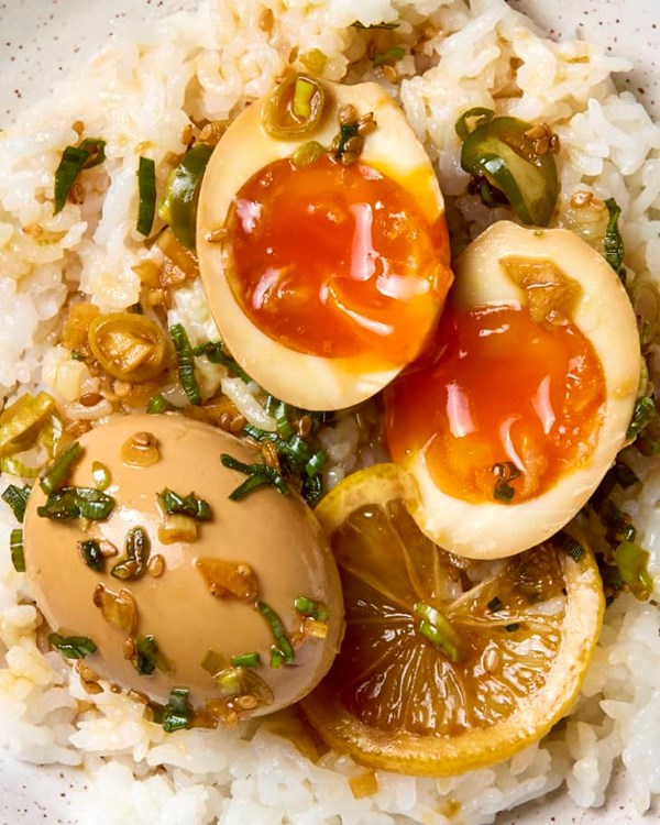 Korean soy-marinated jammy eggs