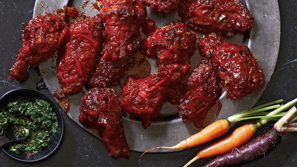 Korean-spiced chicken wings