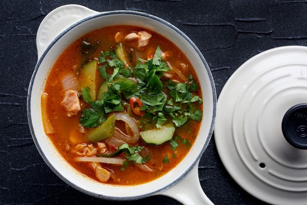 Korean spicy fish stew (Mae un tang)