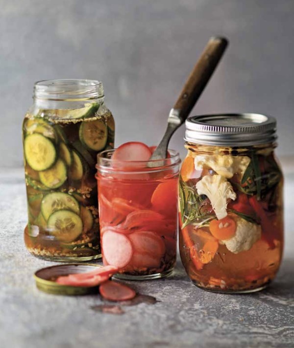 Korean-style cucumber quickles