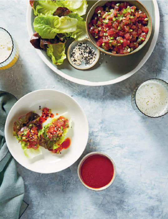 Korean-style spicy tuna salad