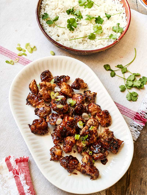 Korean-style sticky chilli chicken