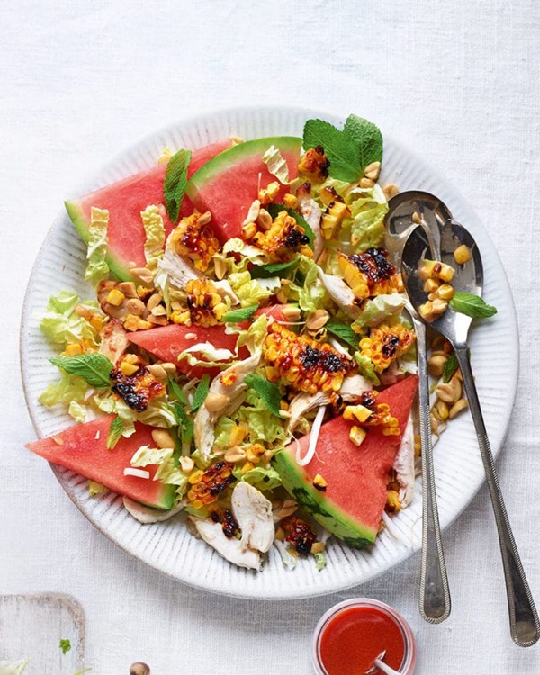 Korean-style sweetcorn salad 