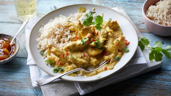 Korma-style chicken curry