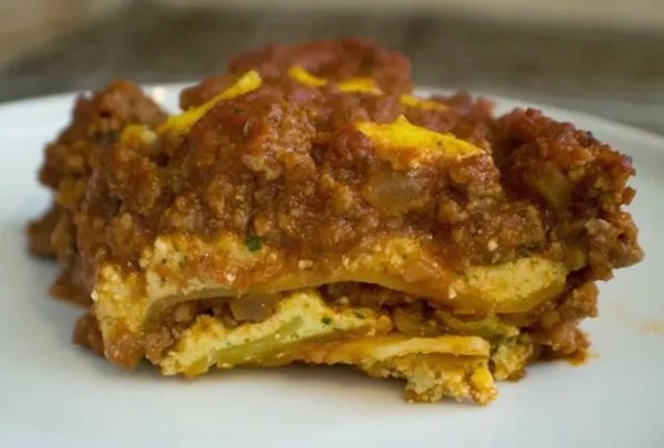 Kosher meat lasagna