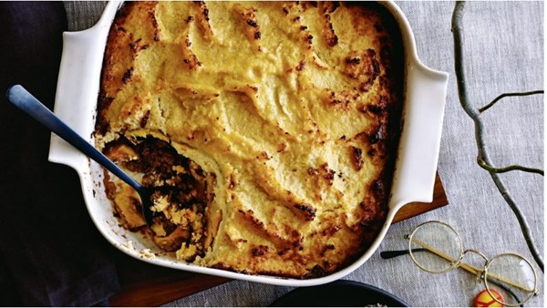 Kumara and cauliflower moussaka