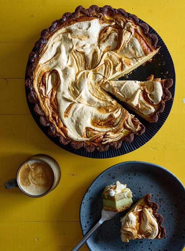 Kumara and mango cream pie