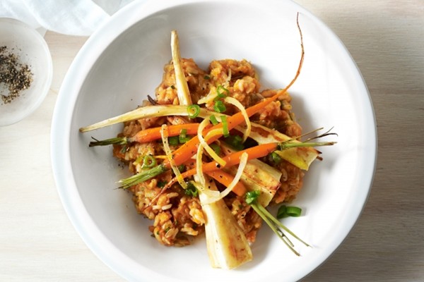 Kumara brown rice risotto