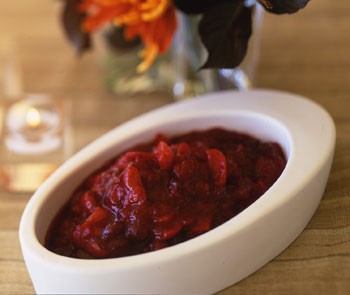 Kumquat and cranberry compote
