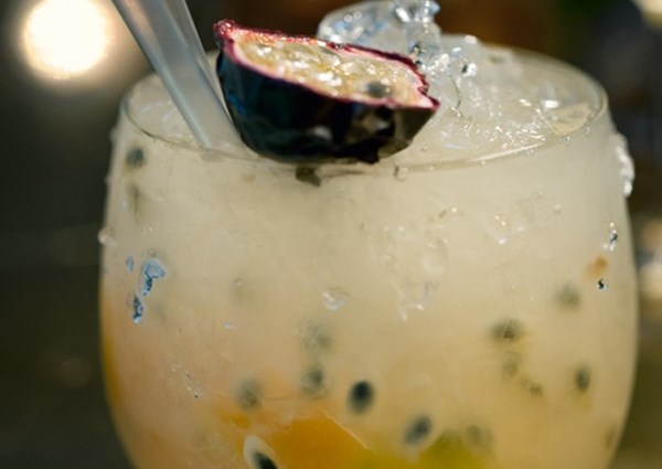Kumquat and passion fruit cocktail [Niall Downey]