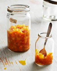 Kumquat and pineapple chutney