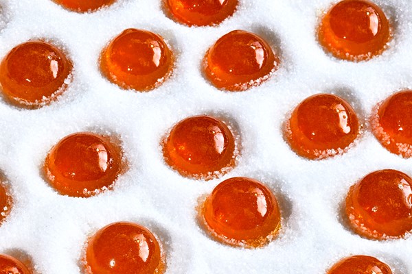 Kumquat-Riesling gummies