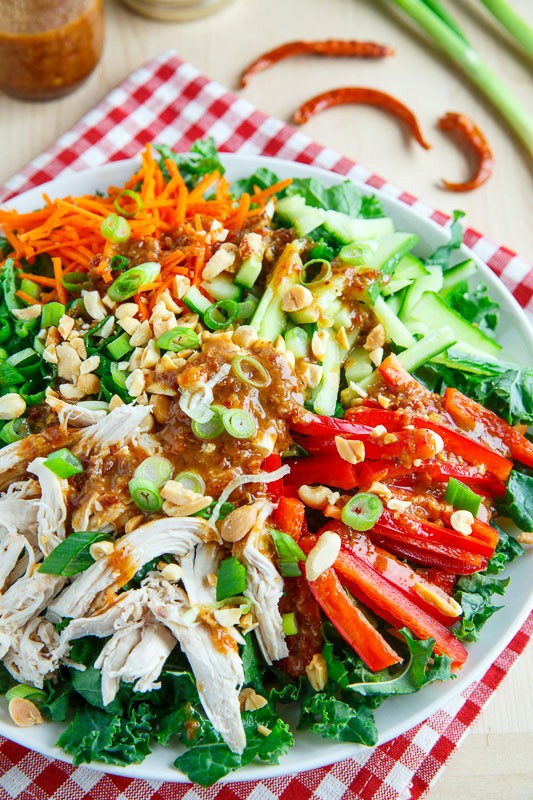 Kung pao chicken salad with Sichuan dressing 