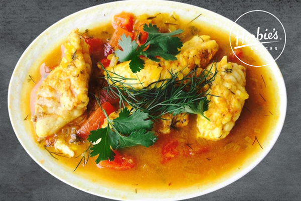 Kuwaiti fish stew with black lime