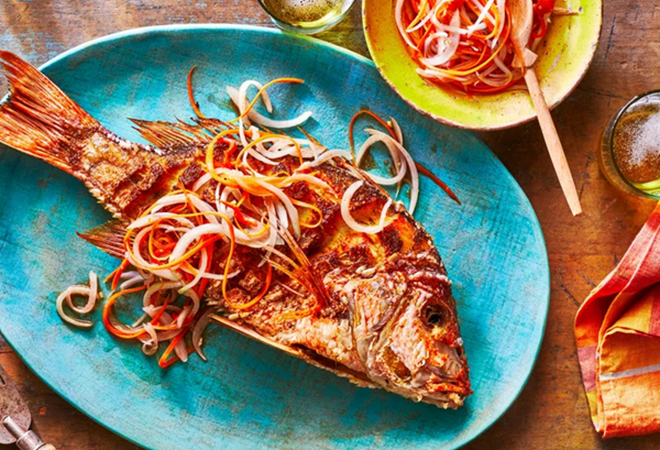 Kwame's escovitch snapper