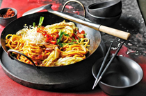 Kylie Kwong's stir-fried Hokkien noodles with chilli sauce