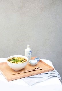 Kyoto-style curried broth with udon noodles
