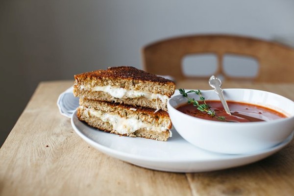 Labneh grilled cheese