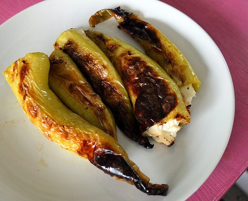Labneh stuffed peppers