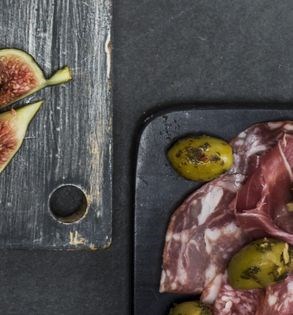 Labneh with harissa and lamb