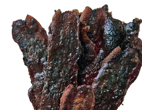 Lacquered bacon