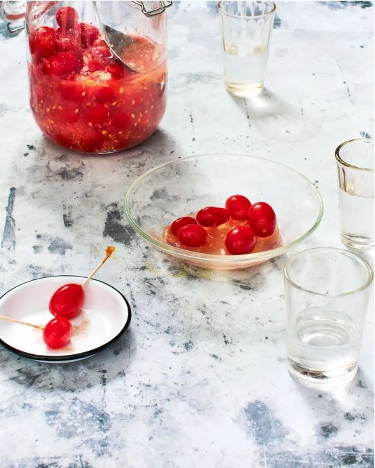Lacto-fermented cherry tomatoes