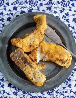 Lahori fish in chickpea batter and ajwain seeds
