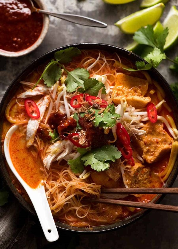 Laksa noodle soup