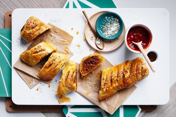 Lamb & harissa sausage rolls
