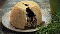 Lamb & kidney suet pudding with rosemary