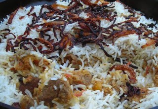 Lamb & mango byriani