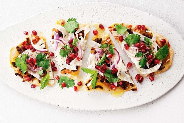 Lamb & pomegranate flatbread