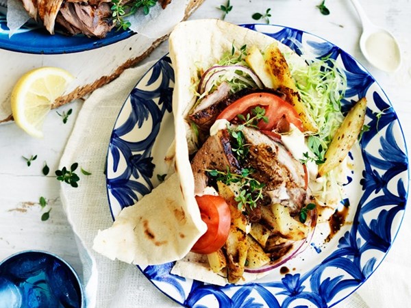 Lamb & potato gyros