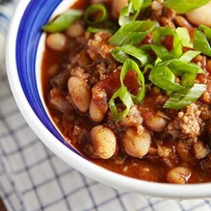 Lamb & white bean chili
