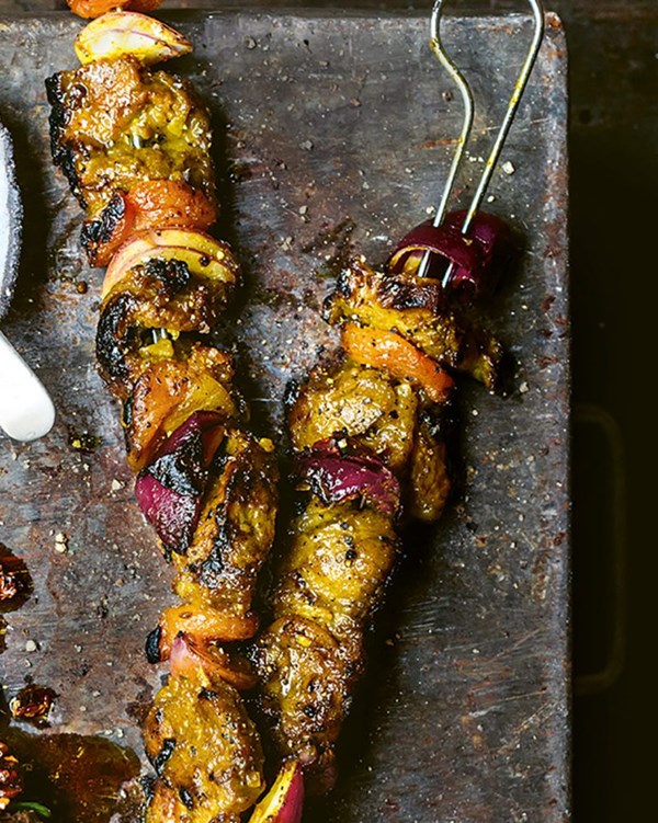 Lamb and apricot sosaties 