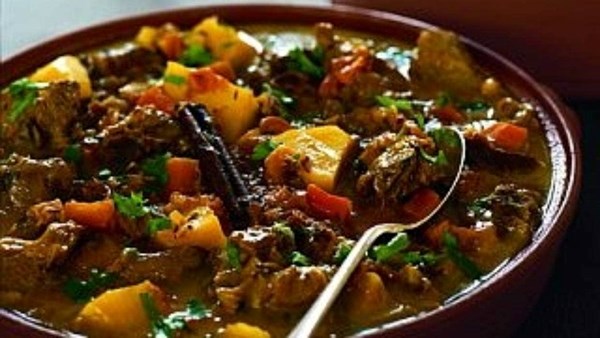 Lamb and apricot tagine