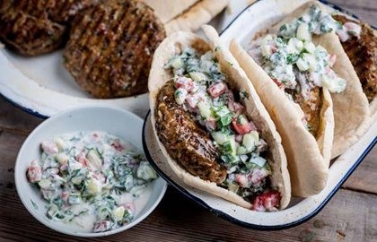 Lamb and cumin burgers