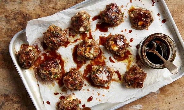  Lamb and feta meatballs
