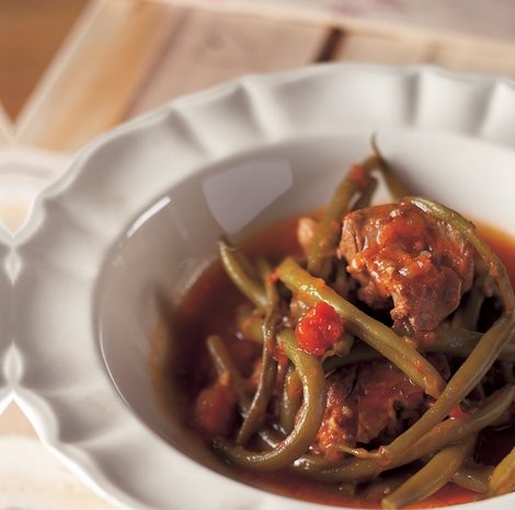 Lamb and green bean casserole