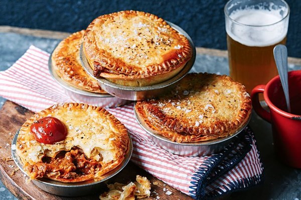 Lamb and harissa pies